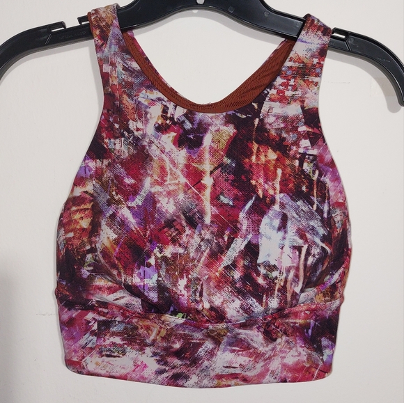 Lululemon Wunder Train Long-Line Medium Support Bra C/D Cups Urbantricity Multi - Picture 5 of 12